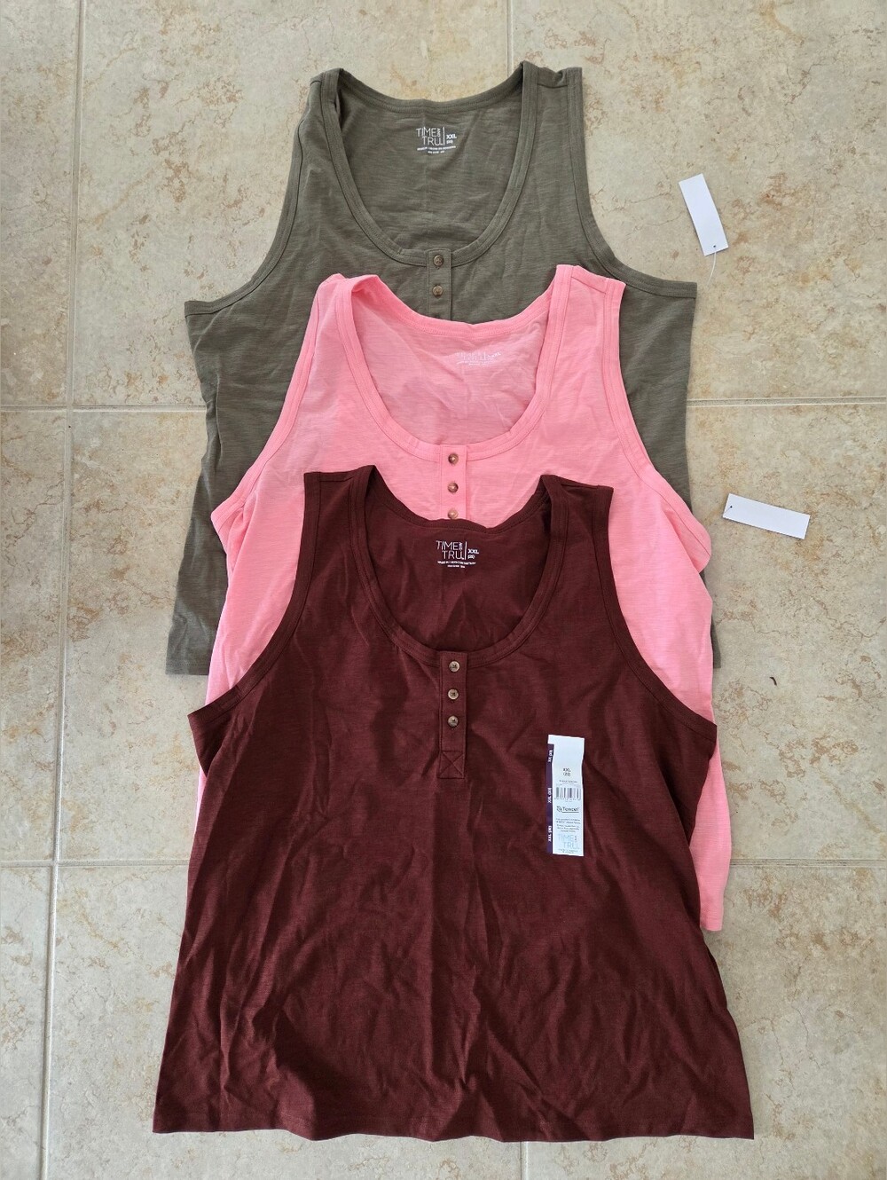 Time And Tru Tanks Lot